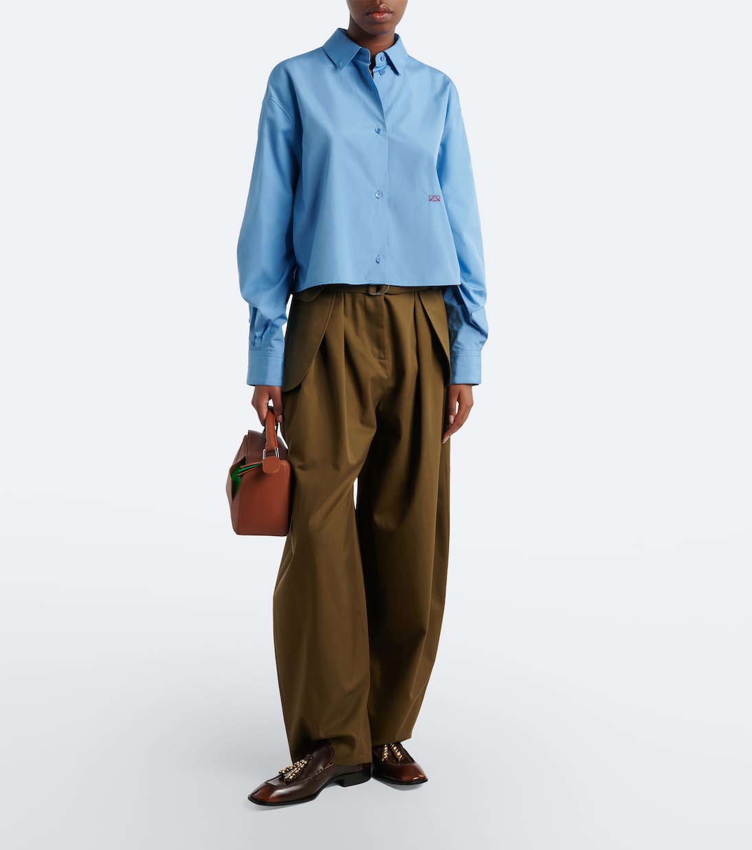 Loewe - Puzzle Small layered top-handle bag