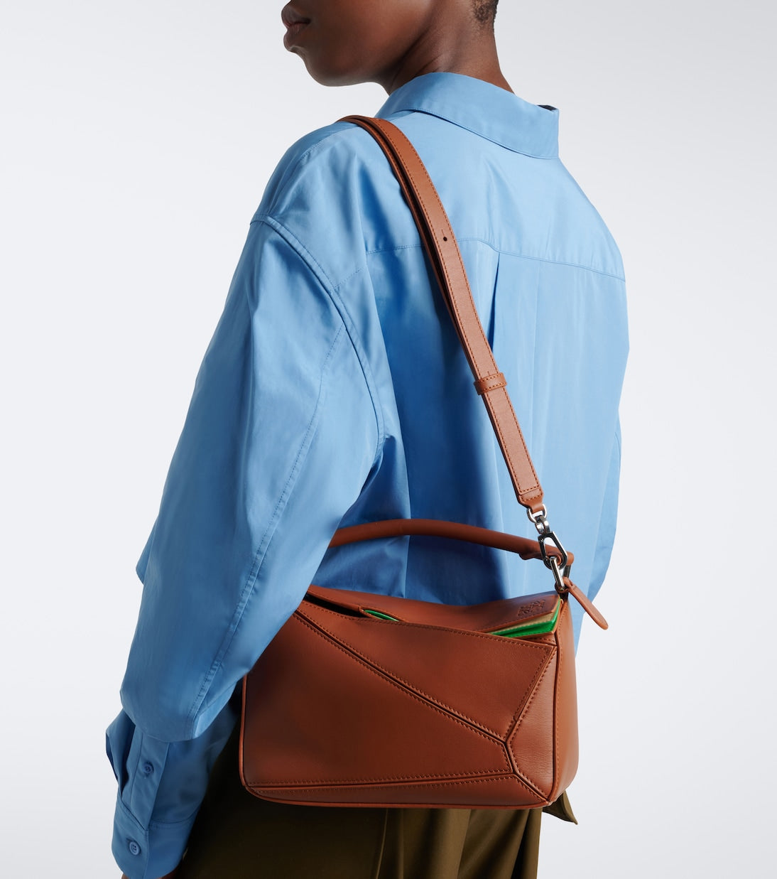 Loewe - Puzzle Small layered top-handle bag