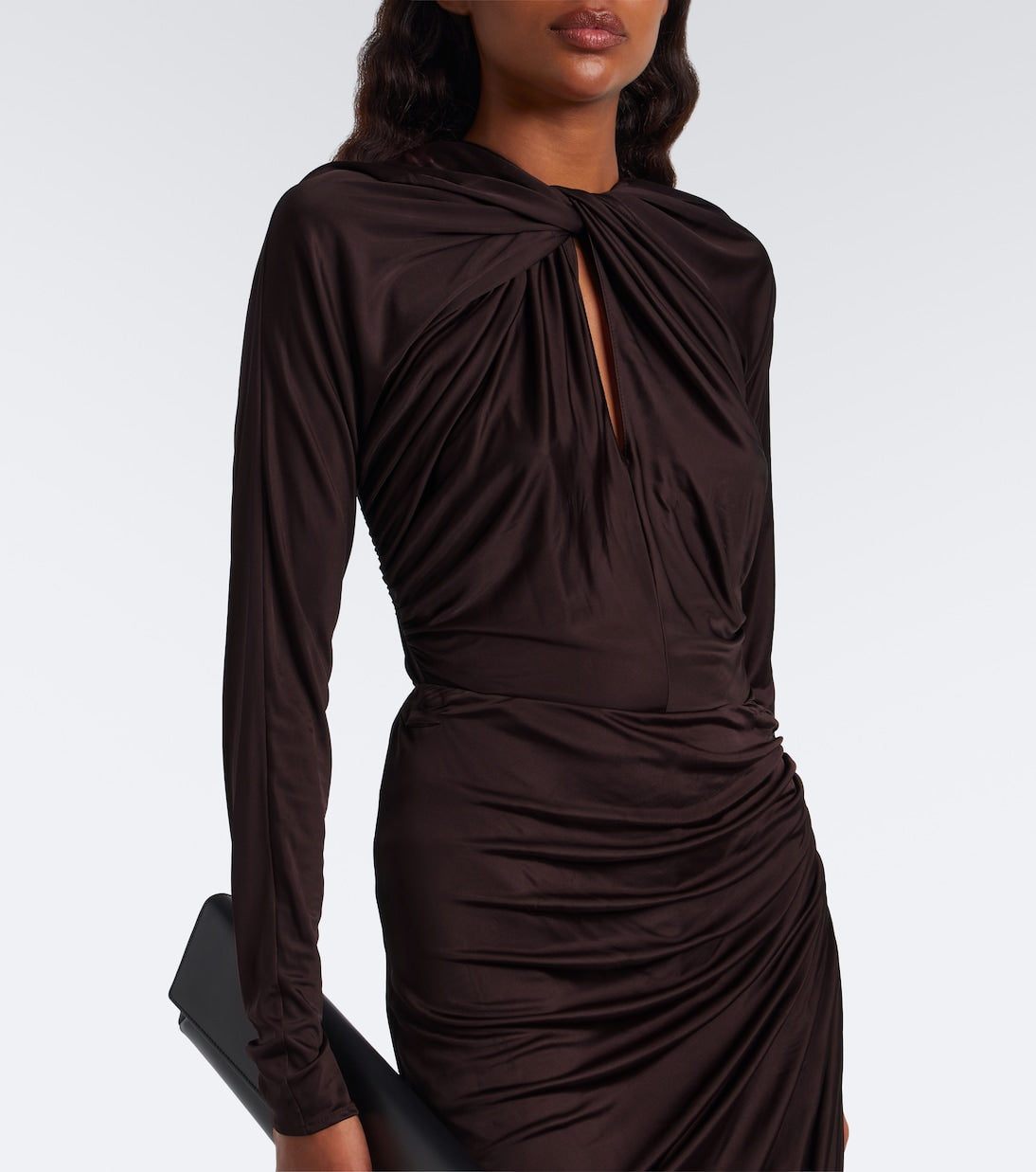 Balmain - Draped satin bodysuit