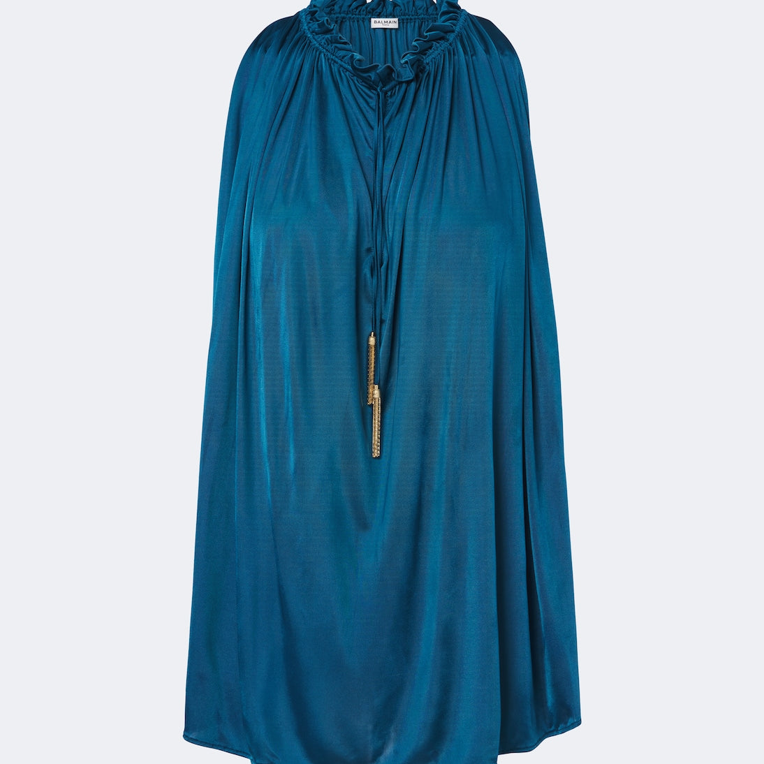 Balmain - Draped jersey top