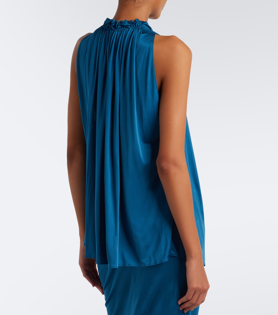 Balmain - Draped jersey top