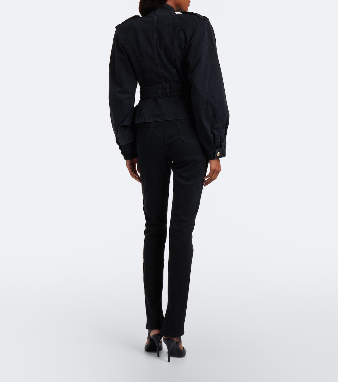 Balmain - High-rise slim jeans