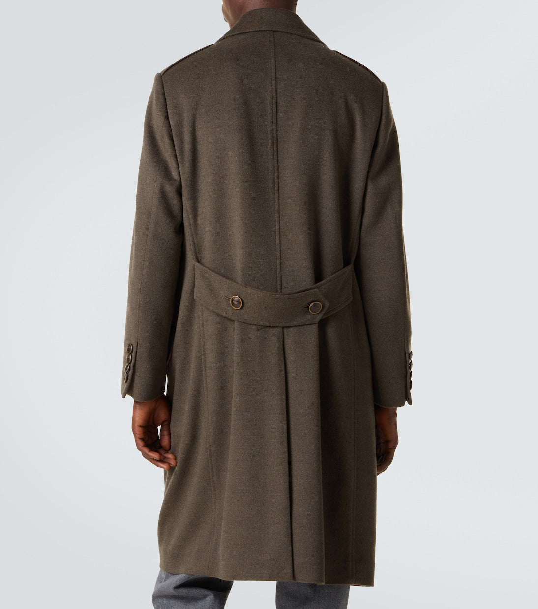Brunello Cucinelli - Double-breasted virgin wool overcoat