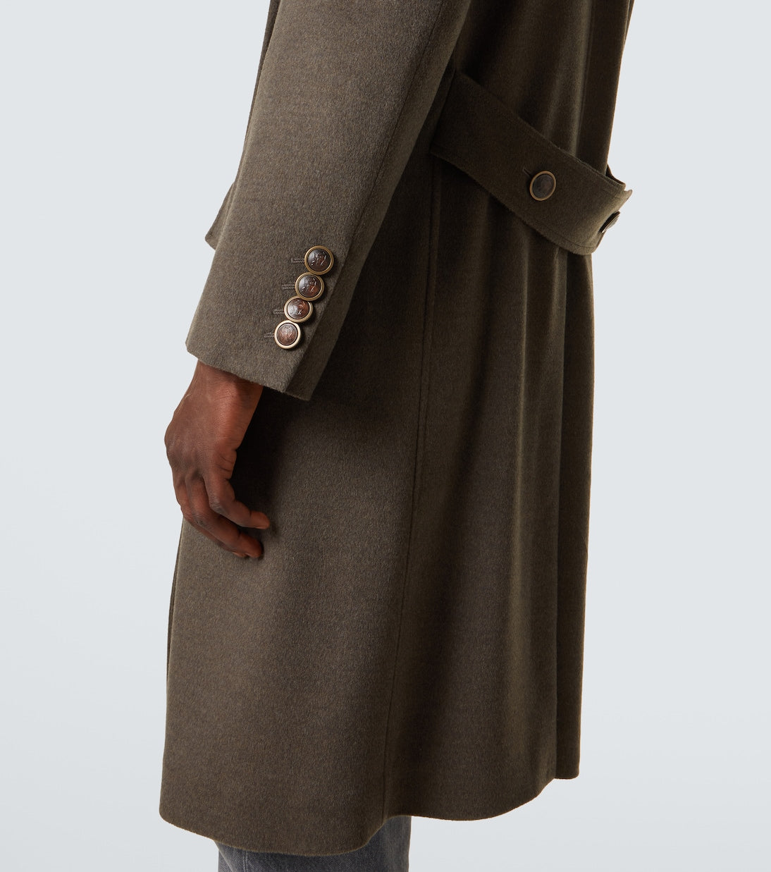 Brunello Cucinelli - Double-breasted virgin wool overcoat