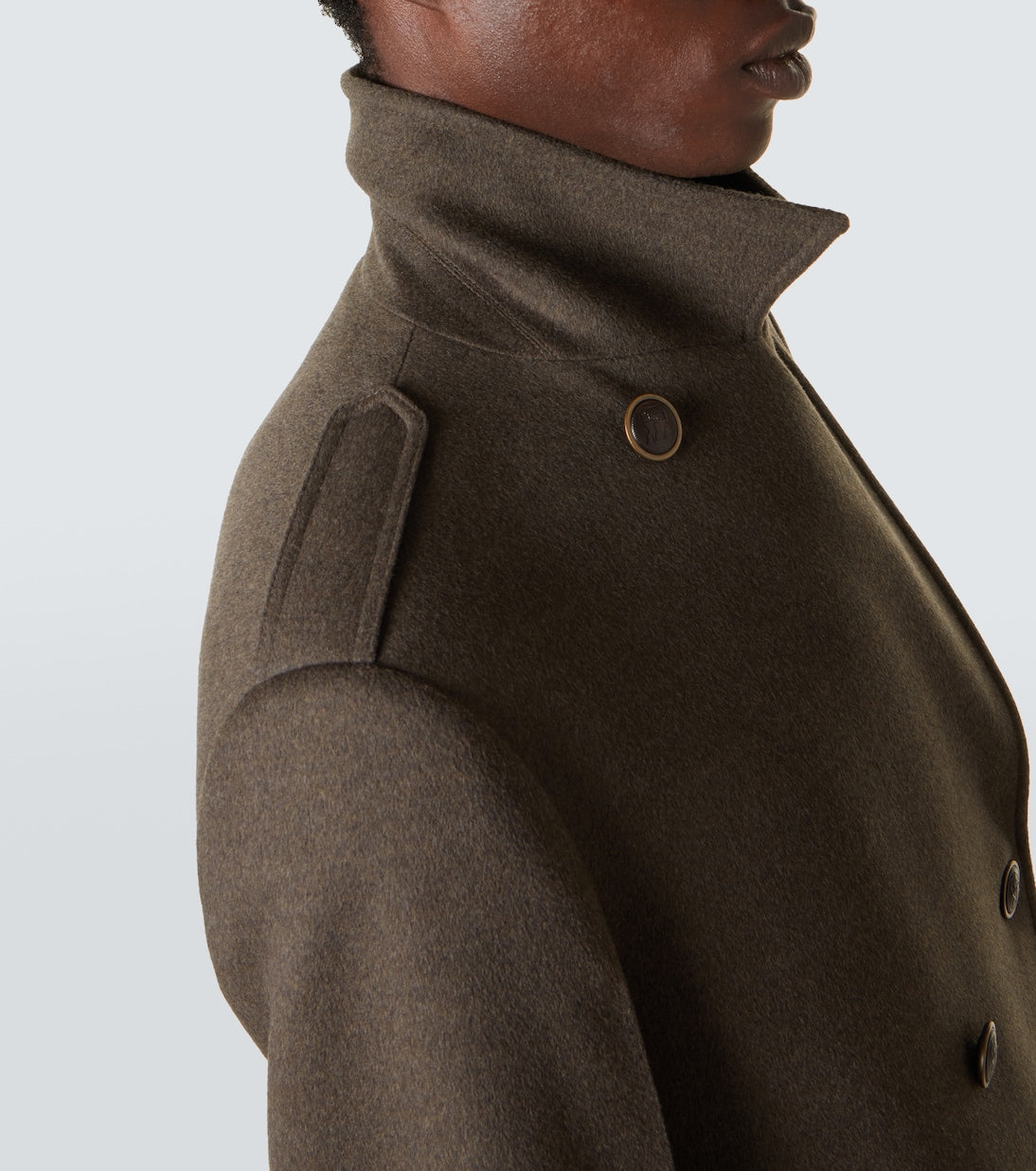 Brunello Cucinelli - Double-breasted virgin wool overcoat