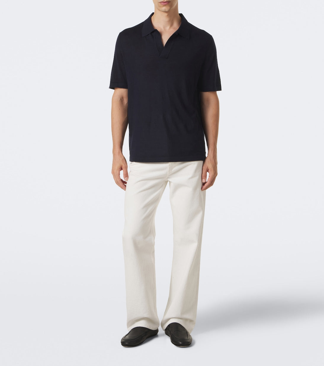 Gabriela Hearst - Stendhal cashmere and silk polo shirt
