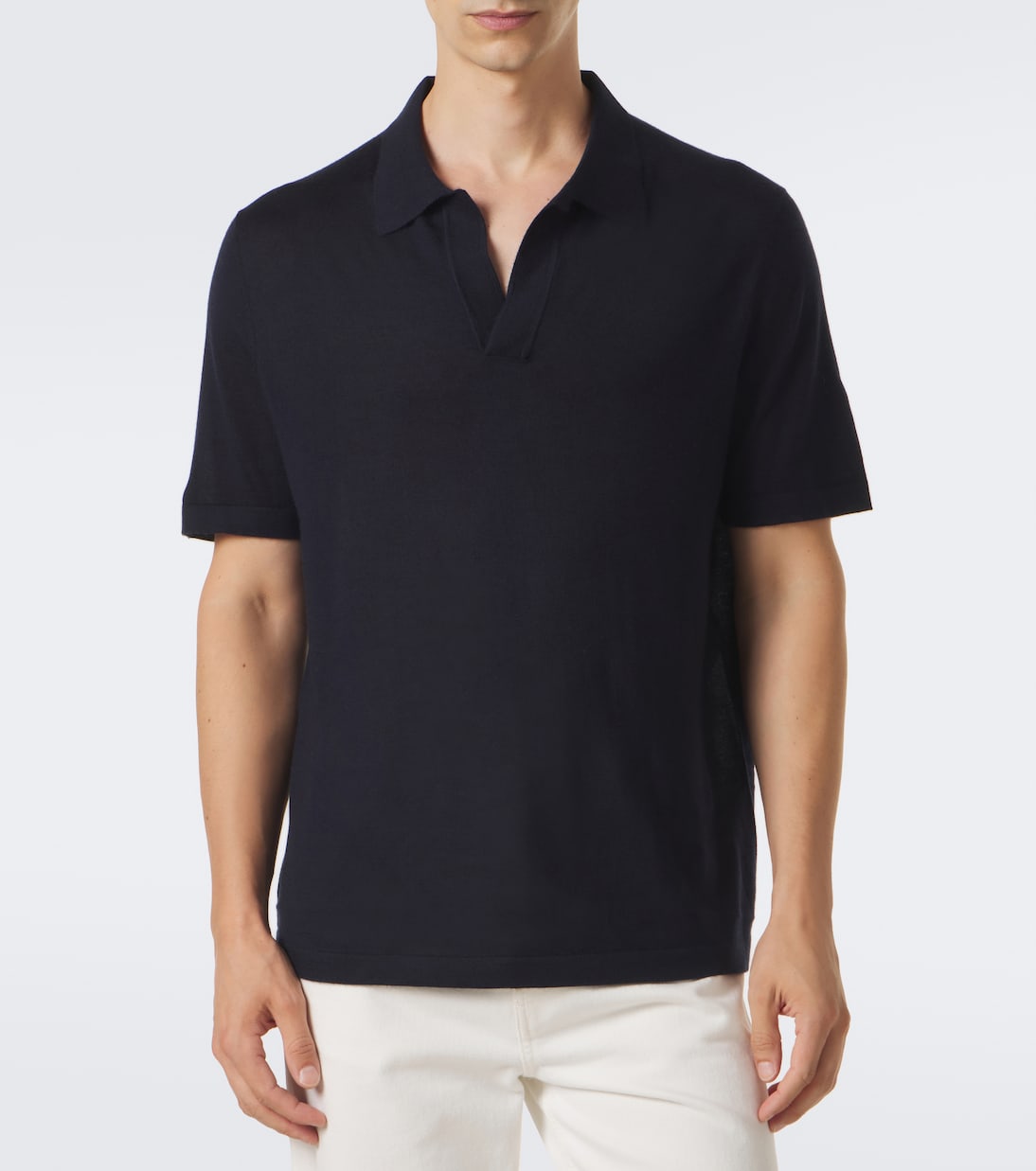Gabriela Hearst - Stendhal cashmere and silk polo shirt