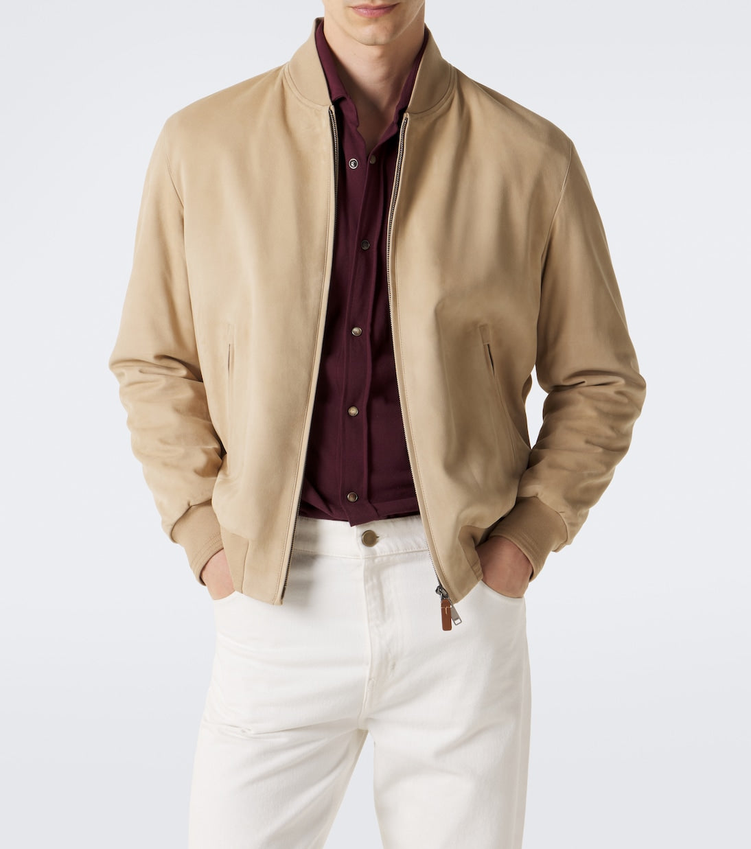 Tod's - Brera suede bomber jacket