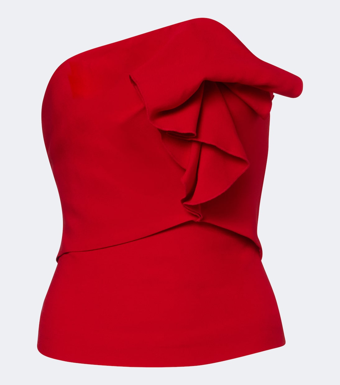 Roland Mouret - Ruffled wool and silk cady corset