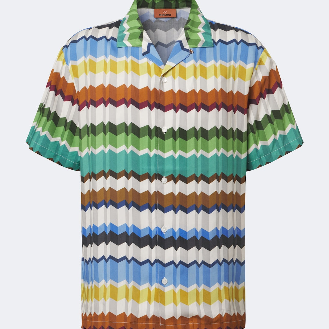 Missoni - Zigzag bowling shirt