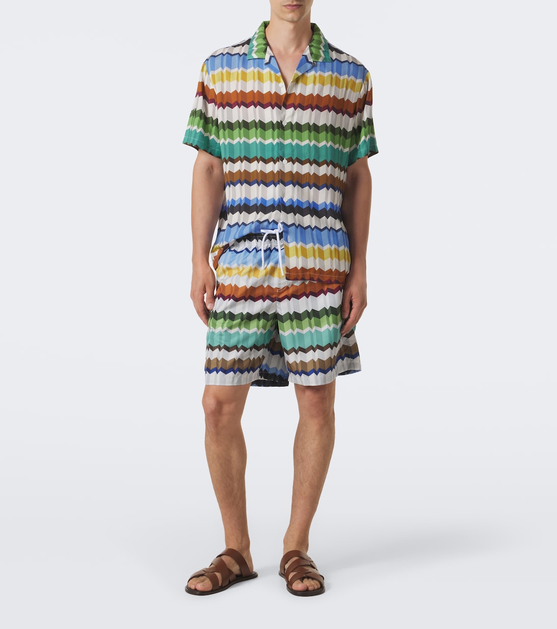 Missoni - Zigzag bowling shirt
