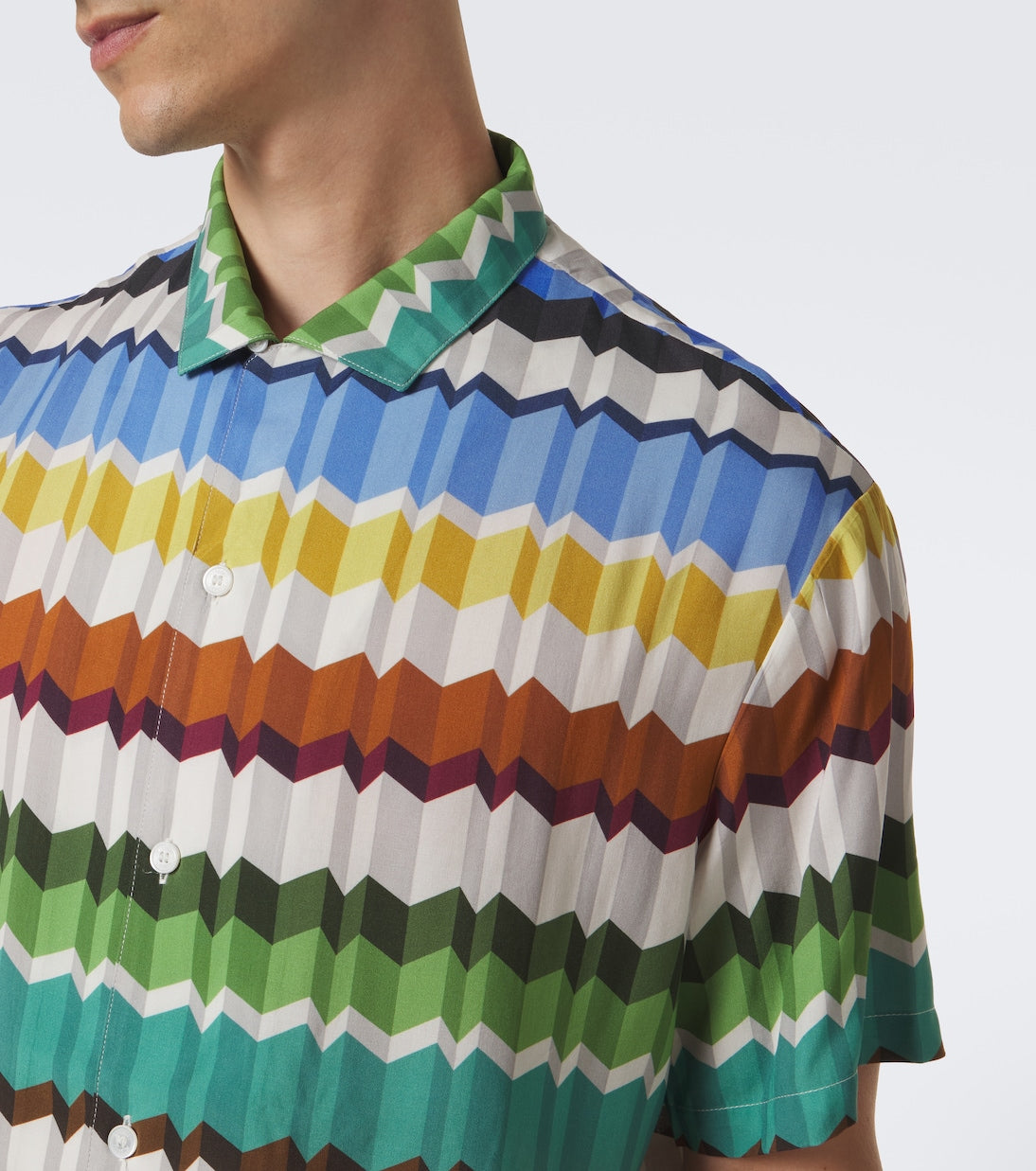Missoni - Zigzag bowling shirt