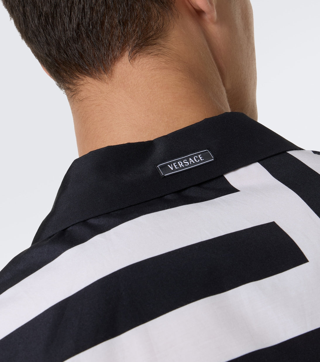 Versace - Printed cotton and silk bowling shirt