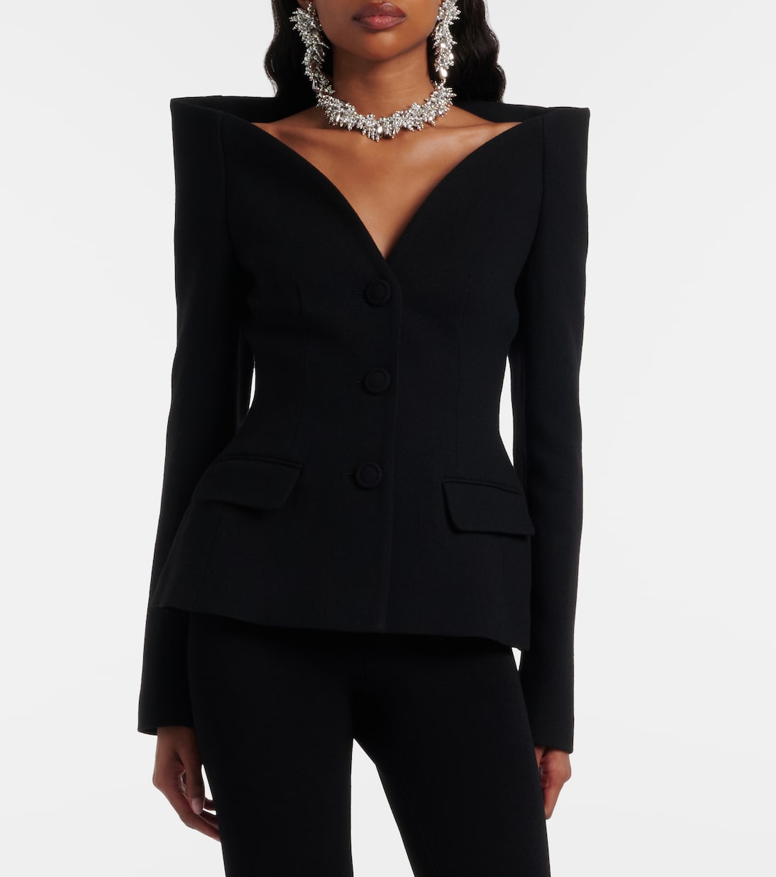 Self-Portrait - Crêpe blazer