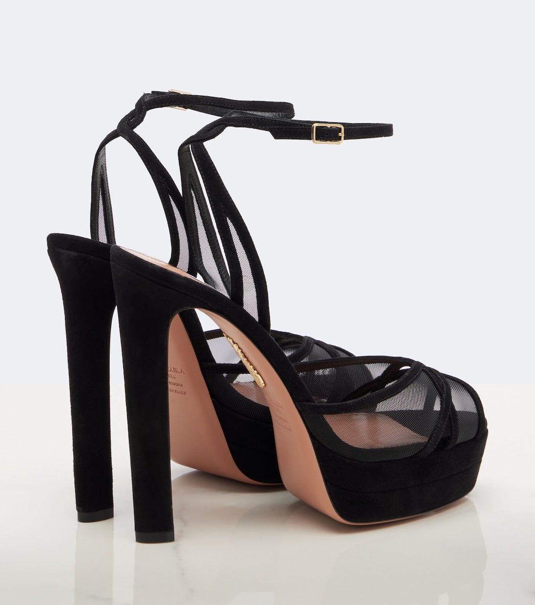 Aquazzura - Shear suede platform sandals