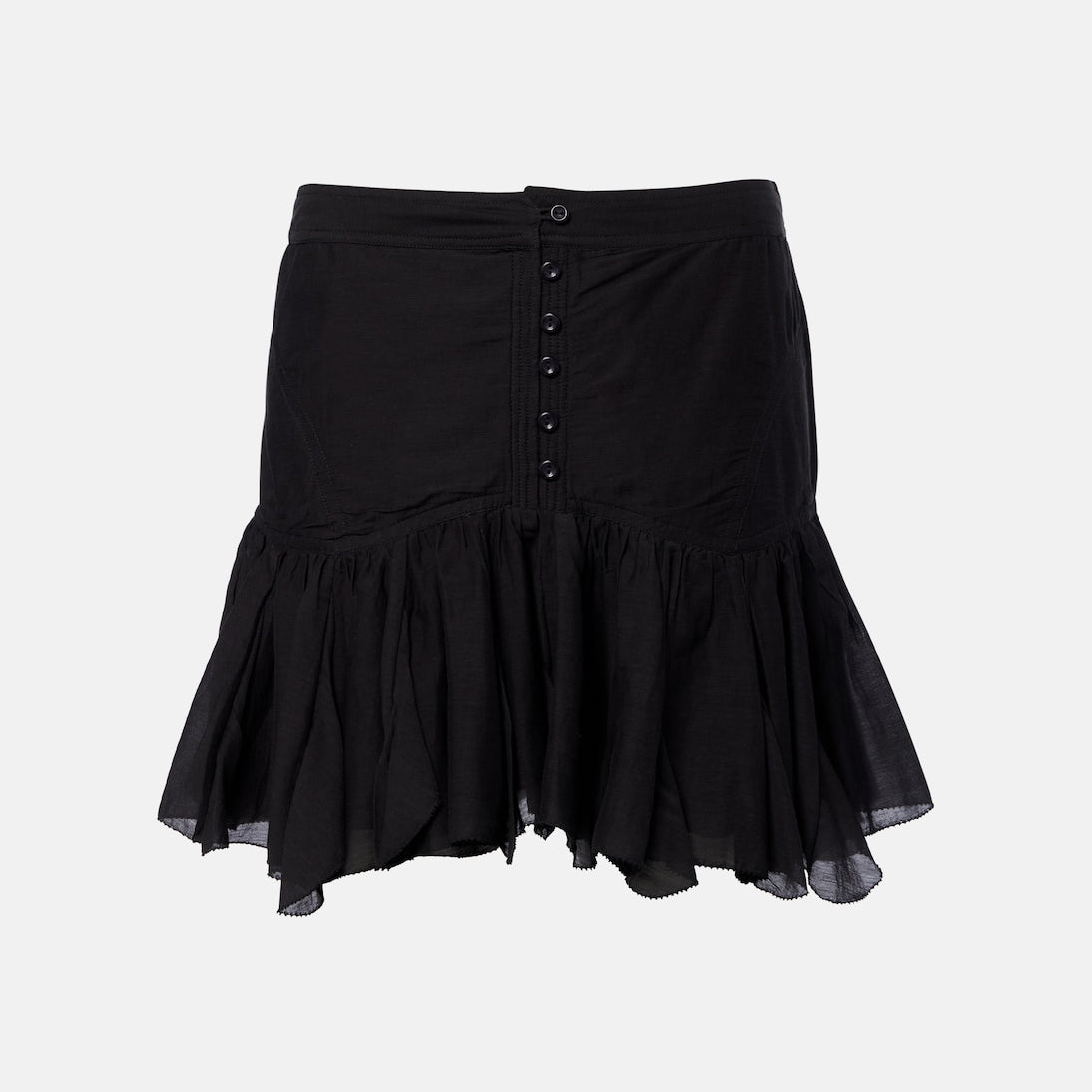 Marant Etoile - Daneen ruffled cotton-blend miniskirt