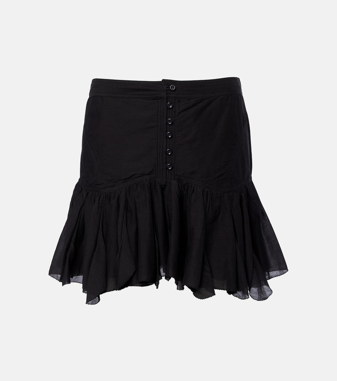 Marant Etoile - Daneen ruffled cotton-blend miniskirt