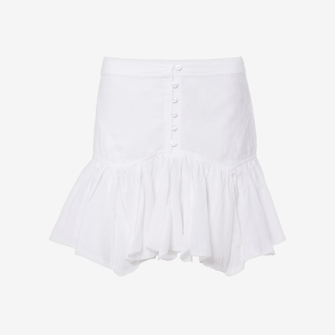 Marant Etoile - Daneen ruffled cotton-blend miniskirt