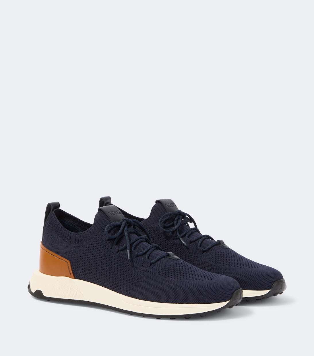 Tod's - Calzino leather-trimmed sneakers