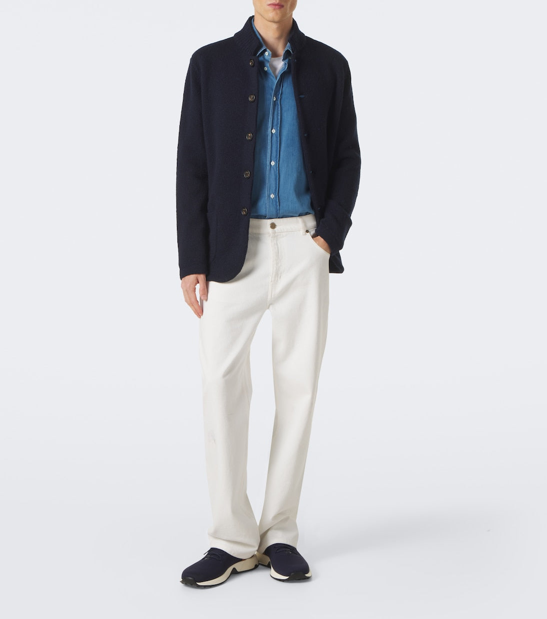 Tod's - Calzino leather-trimmed sneakers