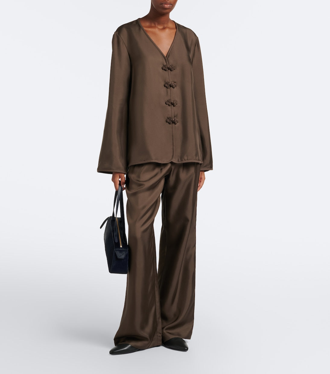 Róhe - Silk wide-leg pants
