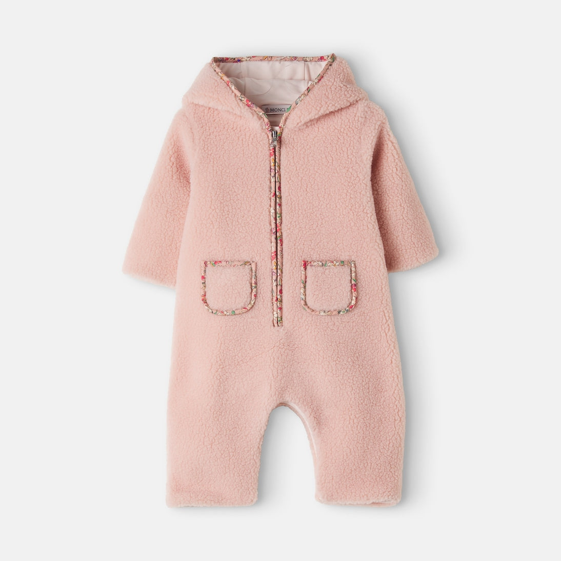 Moncler Enfant - Baby hooded teddy onesie
