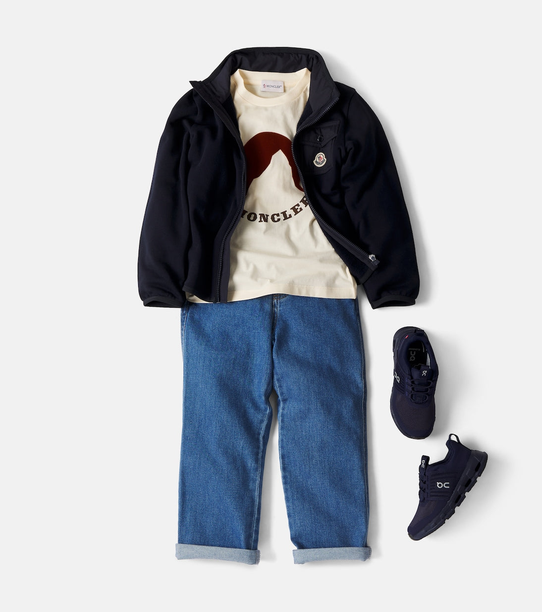 Moncler Enfant - Logo cotton cardigan