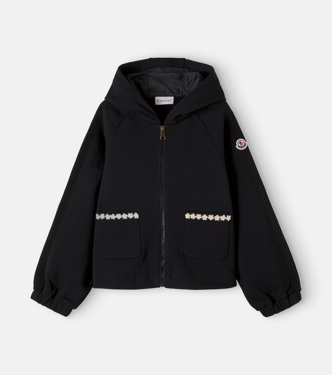 Moncler Enfant - Embroidered cotton hoodie