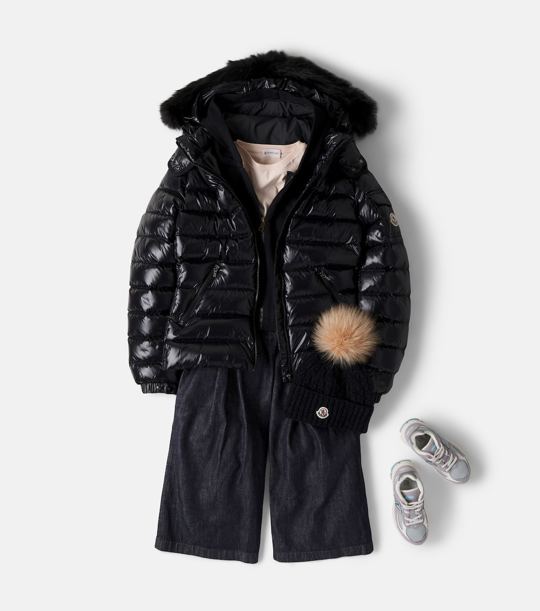 Moncler Enfant - Embroidered cotton hoodie