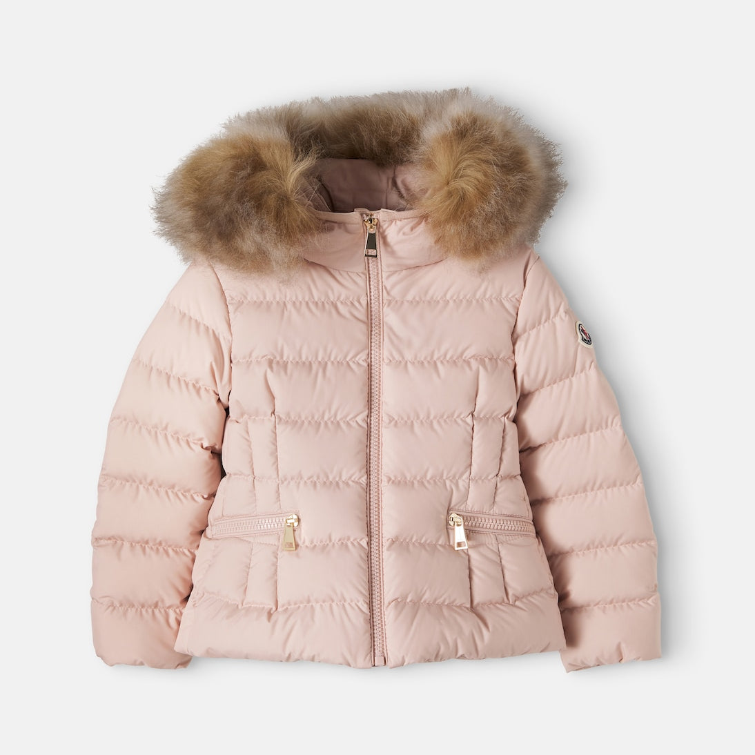 Moncler Enfant - Boedette shearling-trimmed hooded down jacket