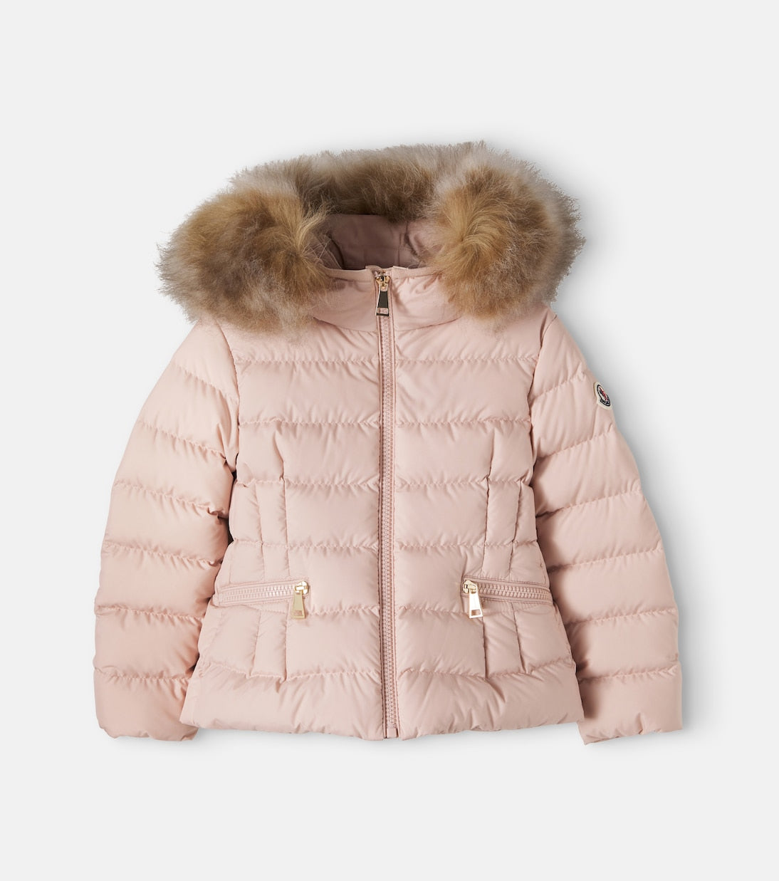 Moncler Enfant - Boedette shearling-trimmed hooded down jacket
