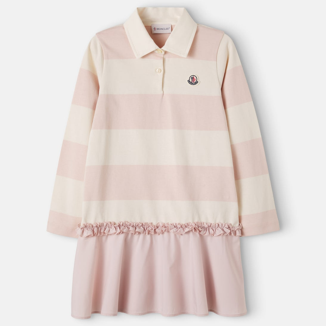 Moncler Enfant - Striped cotton jersey polo dress
