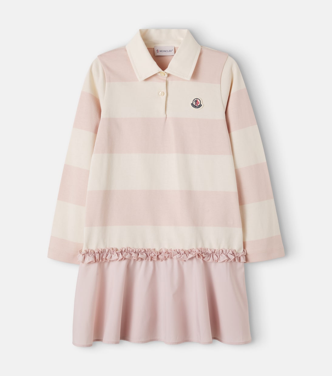 Moncler Enfant - Striped cotton jersey polo dress
