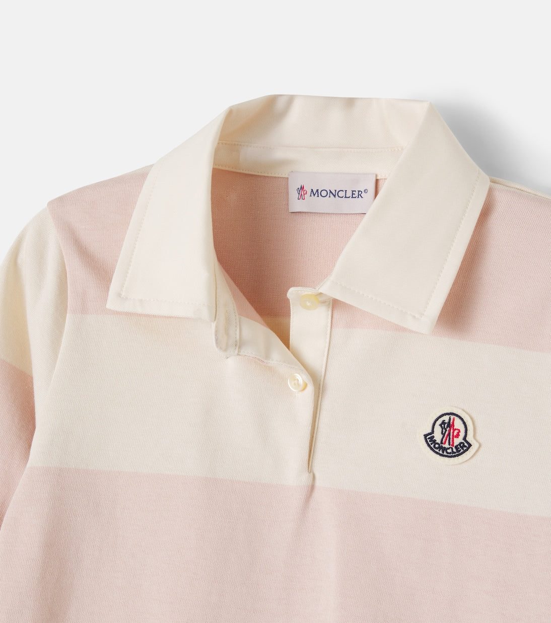 Moncler Enfant - Striped cotton jersey polo dress