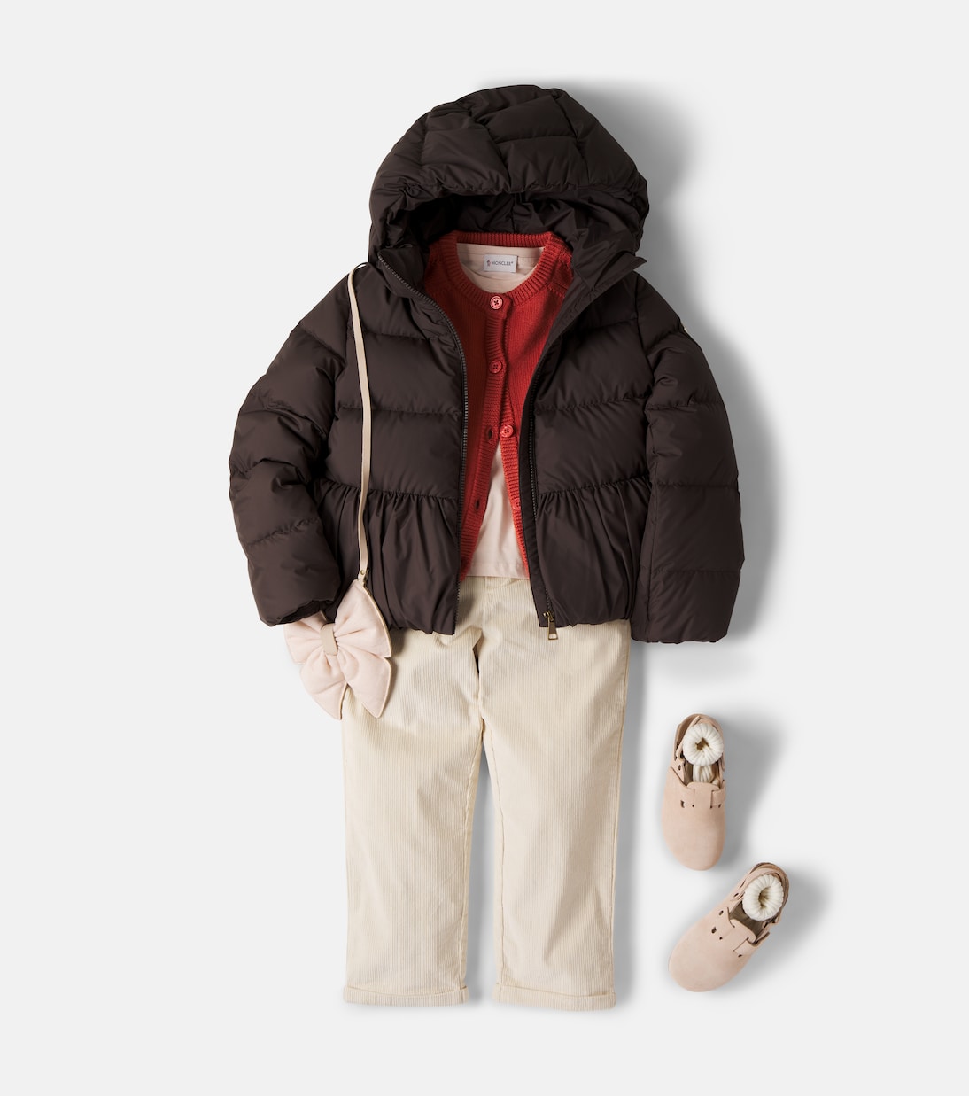 Moncler Enfant - Ruffle down jacket