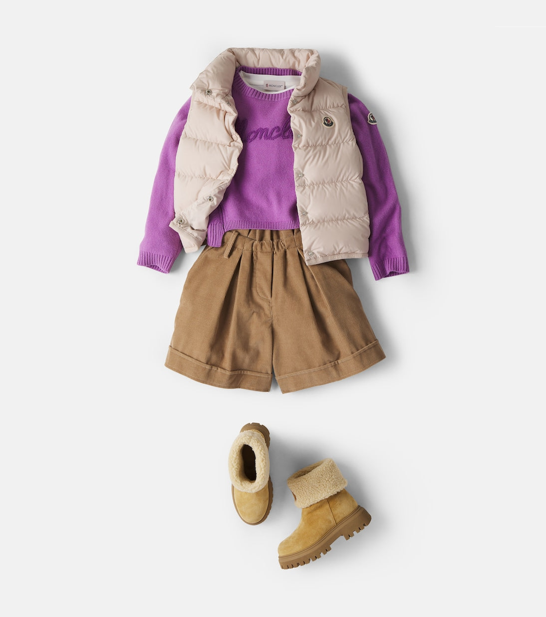 Moncler Enfant - Cotton corduroy shorts