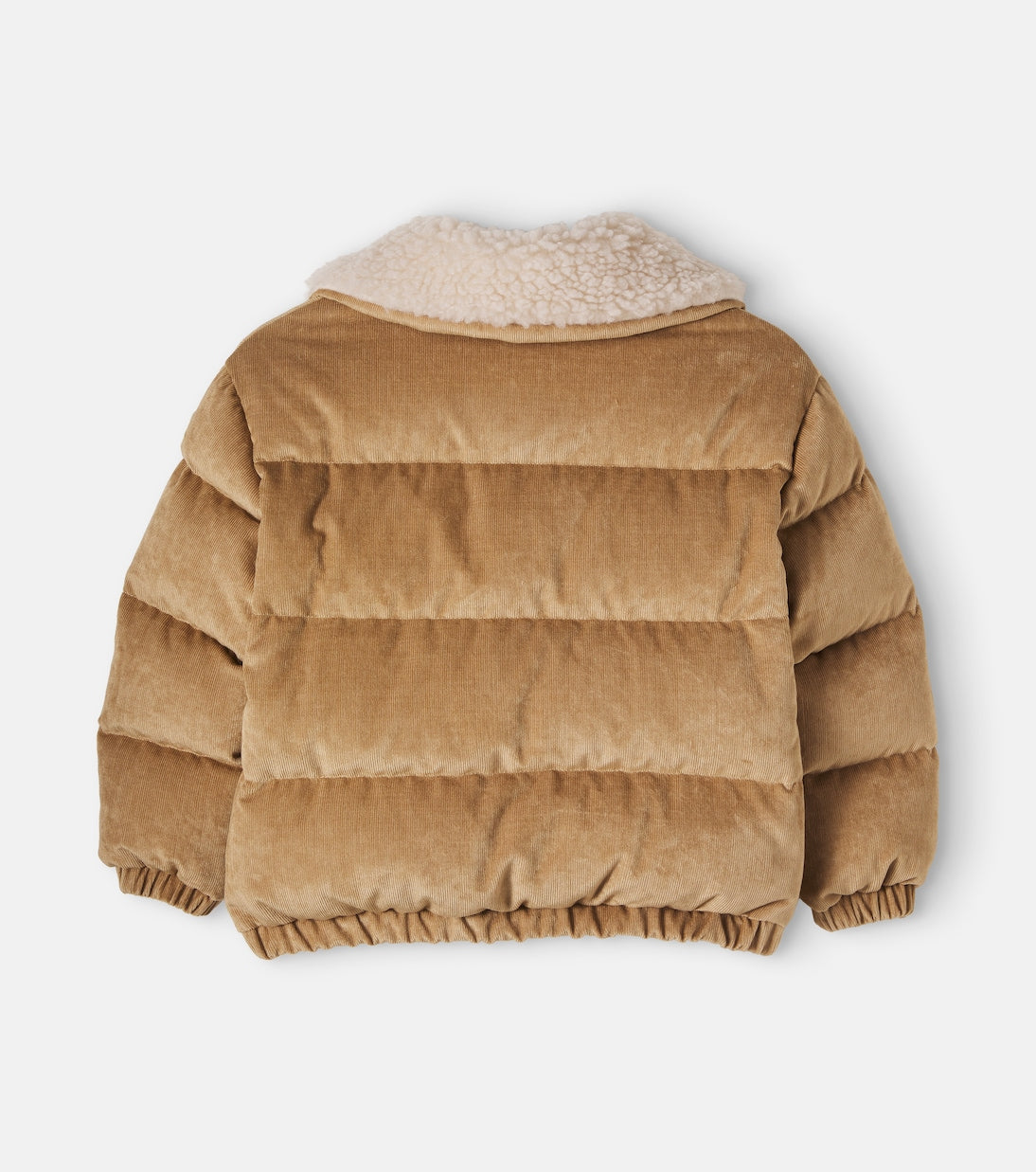 Moncler Enfant - Teddy-trimmed cotton corduroy down jacket
