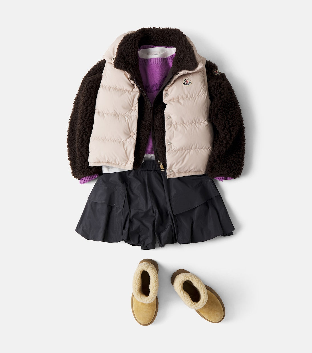 Moncler Enfant - Logo teddy jacket