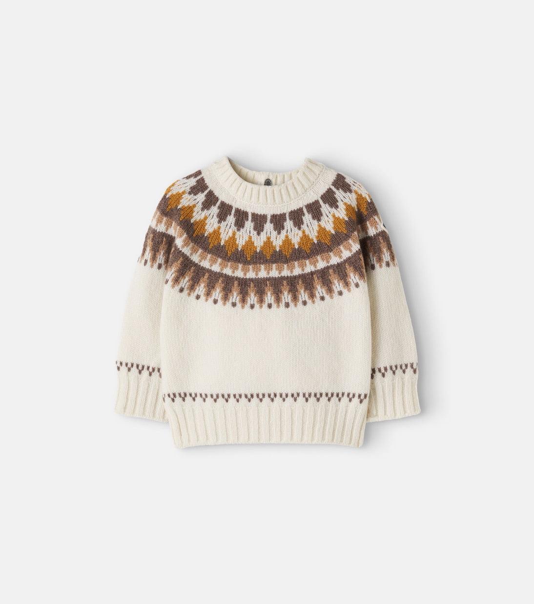Moncler Enfant - Baby jacquard wool and cashmere sweater