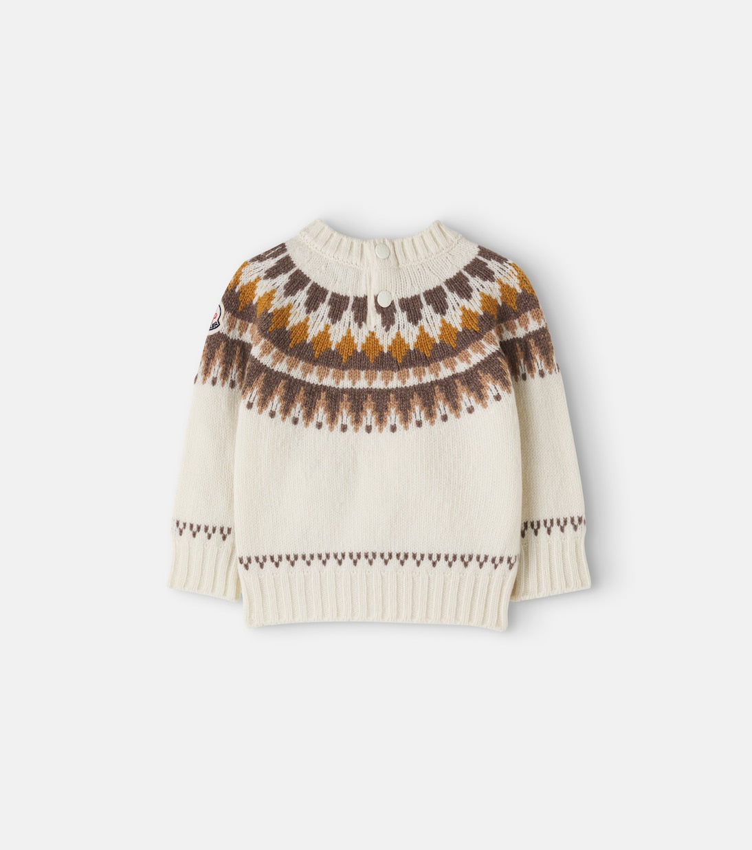 Moncler Enfant - Baby jacquard wool and cashmere sweater