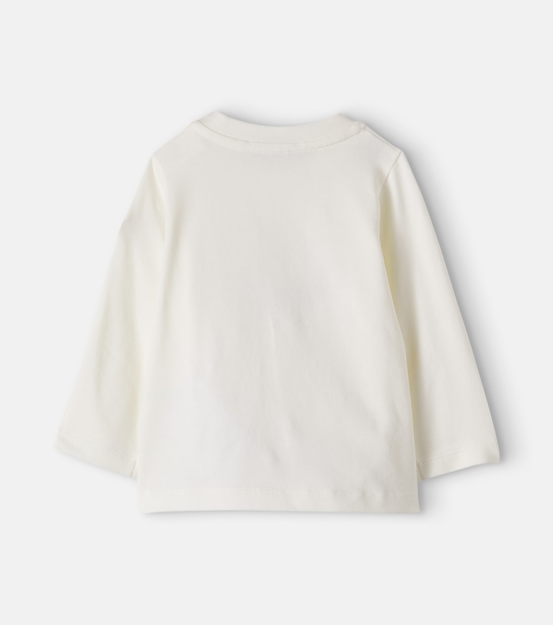 Moncler Enfant - Baby logo embroidered cotton-blend T-shirt