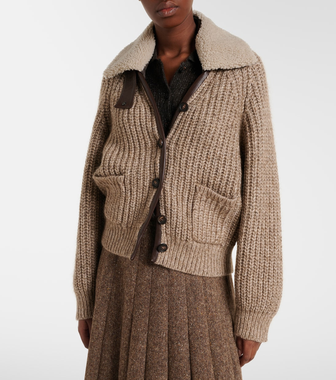 Brunello Cucinelli - Cashmere, mohair, and wool-blend jacket