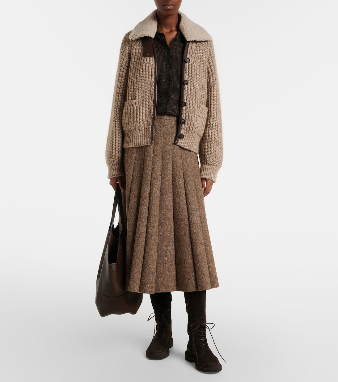 Brunello Cucinelli - Cashmere, mohair, and wool-blend jacket