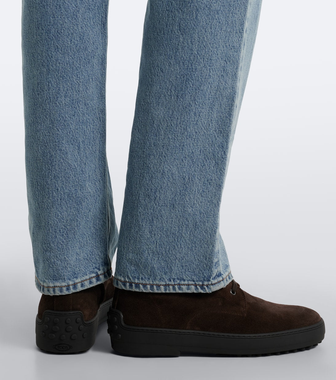 Tod's - Gommino suede mid-calf boots