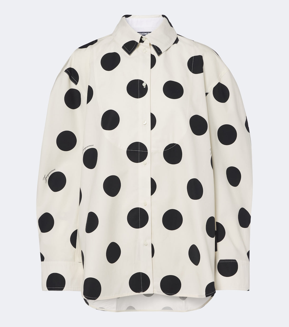 Jacquemus - Citta polka-dot cotton shirt