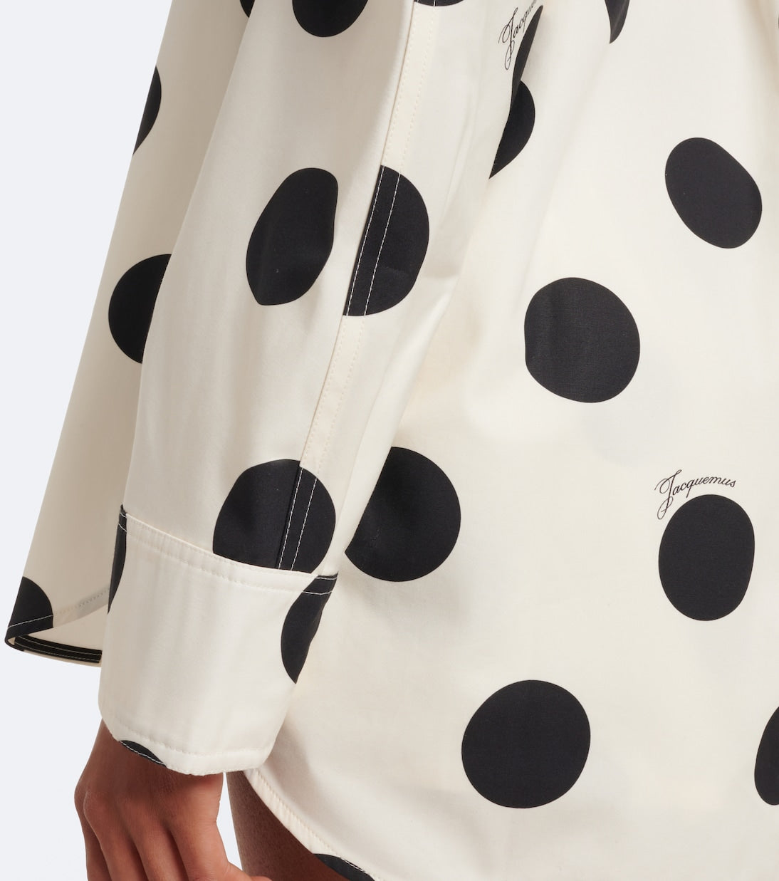 Jacquemus - Citta polka-dot cotton shirt