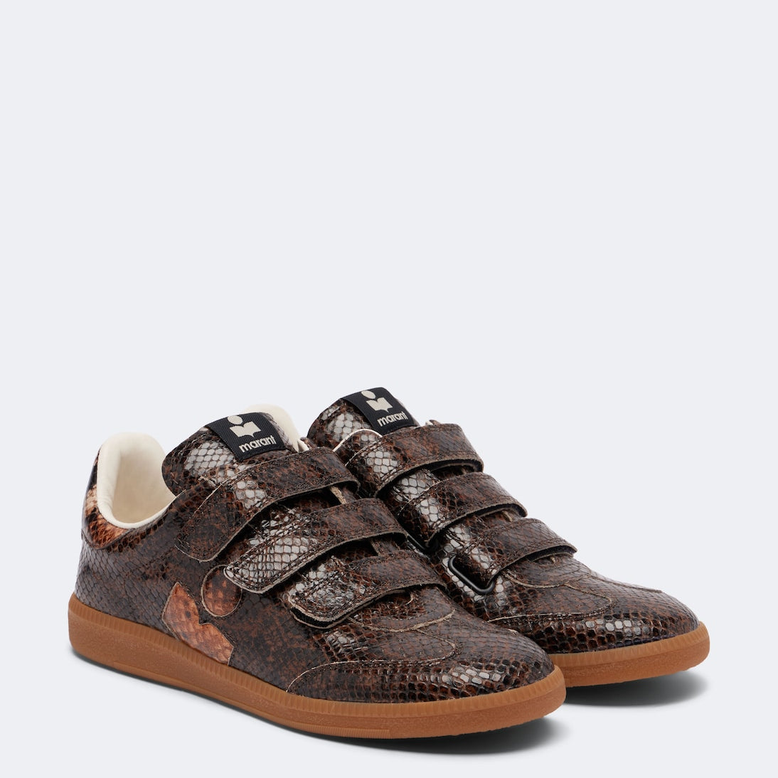 Isabel Marant - Beth snake-effect leather sneakers