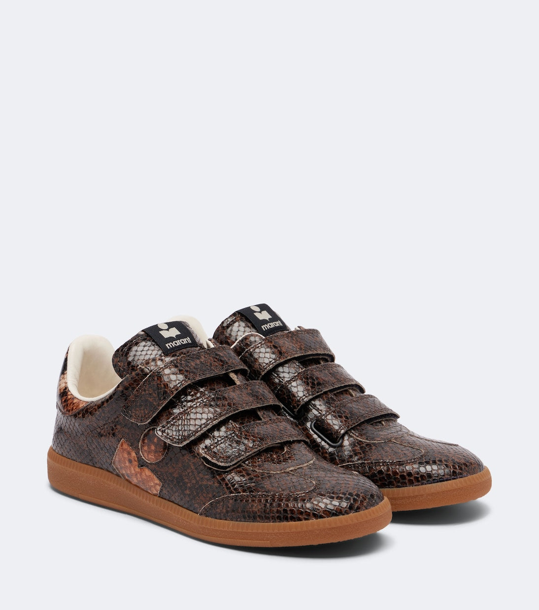 Isabel Marant - Beth snake-effect leather sneakers