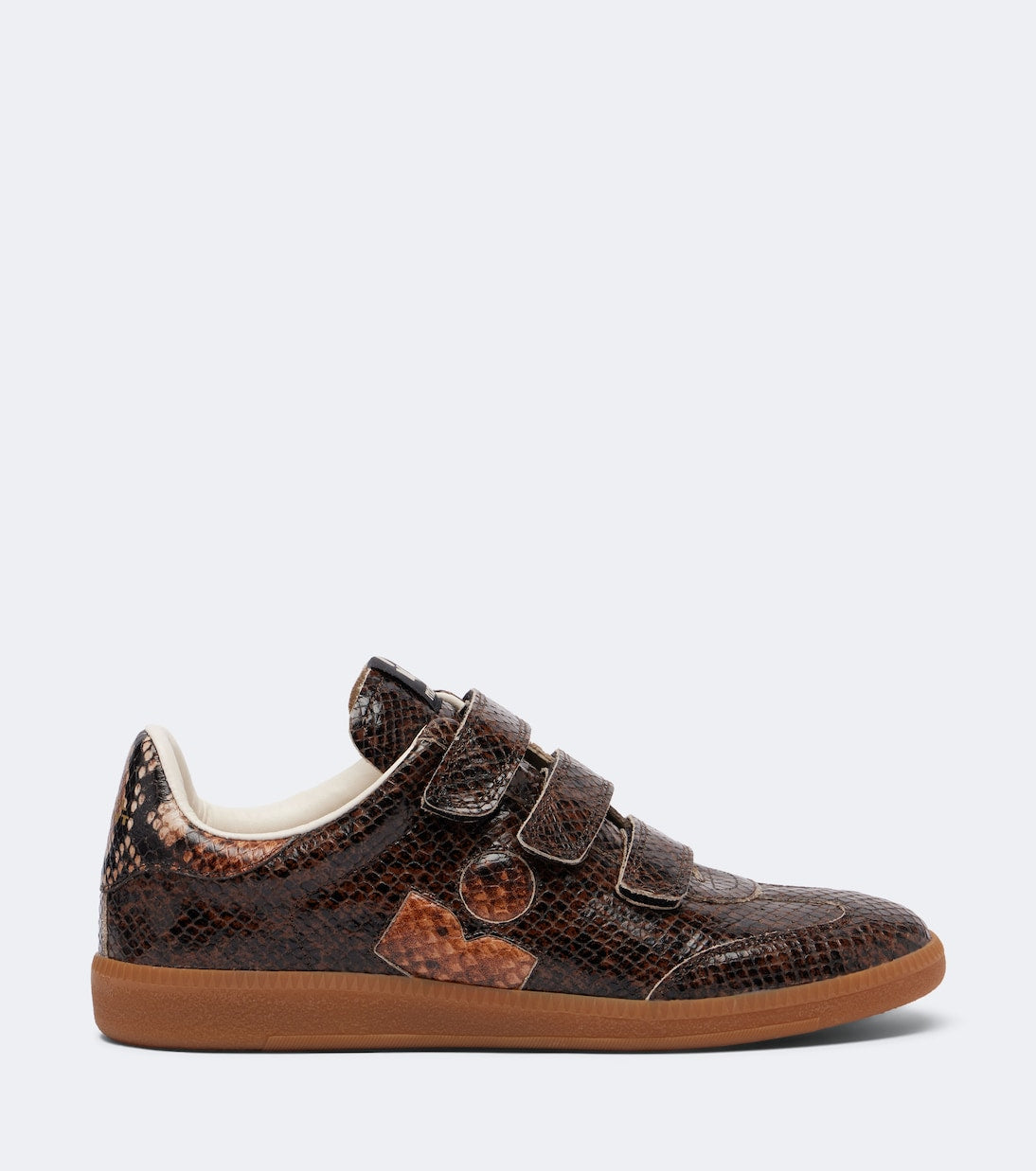 Isabel Marant - Beth snake-effect leather sneakers
