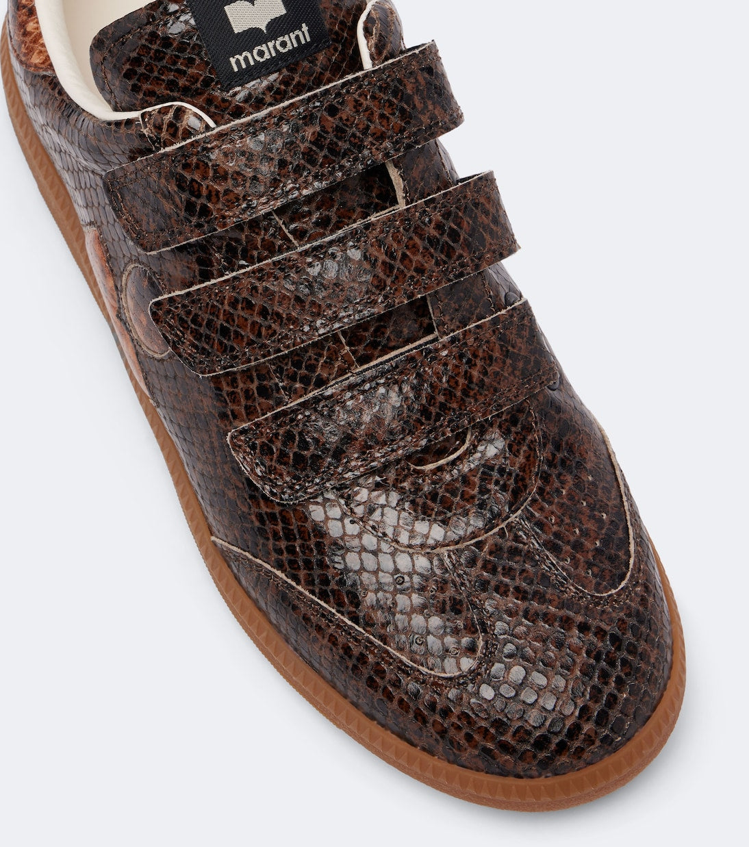 Isabel Marant - Beth snake-effect leather sneakers